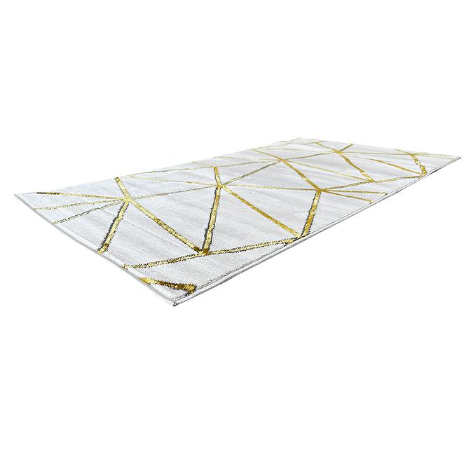 Teppich Frisee Diamond 0,8/1,5 A0071 weiß/gold