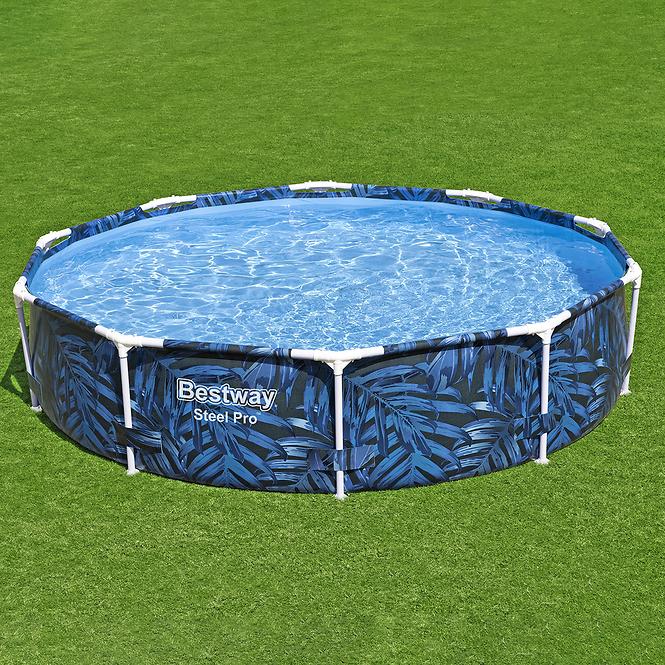 Pool mit Metallkonstruktion Rund  3,05 x 0,66 m 56985