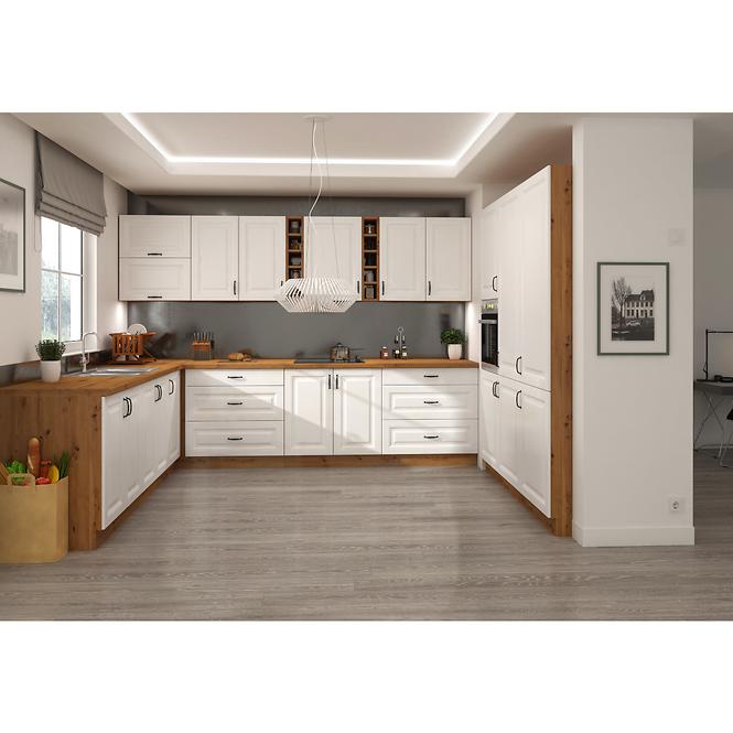 Küchenzeile Stilo Weiß Mat/Artisan 40g-90 1f