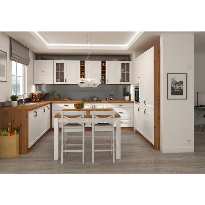 Küchenzeile Stilo Weiß Mat/Artisan 40g-90 1f