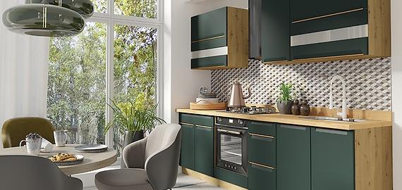Küchenmöbel Glamour Green