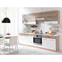 Küchenzeile Econo 260 Set C plus Eiche Sonoma/Weiß/San Remo