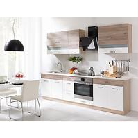 Küchenzeile Econo Set A Eiche Sonoma/Weiß/San Remo