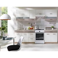 Küchenzeile Global Set B plus Eiche Sonoma/Weiß/Grau