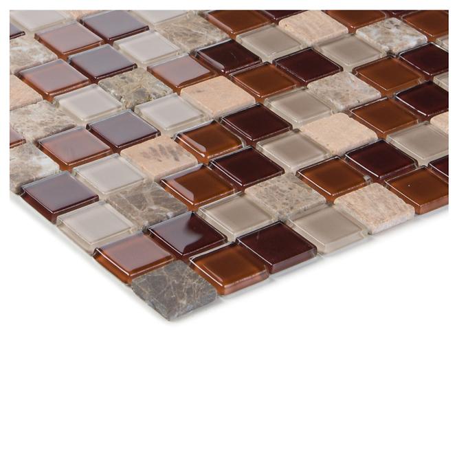 Mosaik galicia marron/yellowstone/glass br mix 70442 30x30x0,4