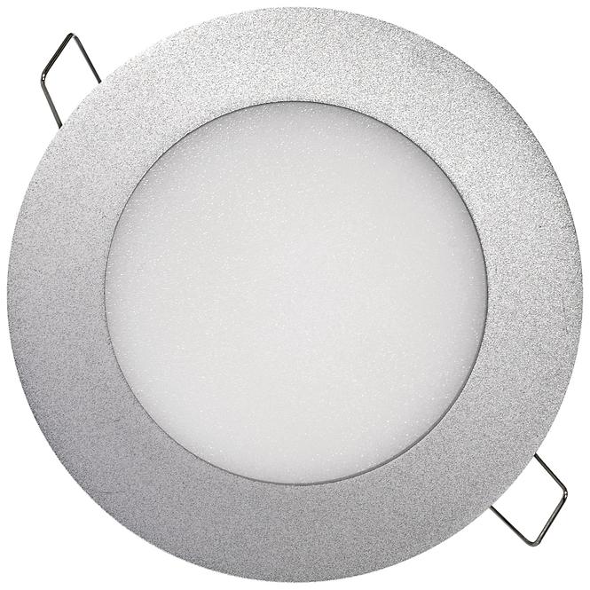 LED-Panel 120 mm, rundes eingebautes Silber, 6 W, nicht weiß 