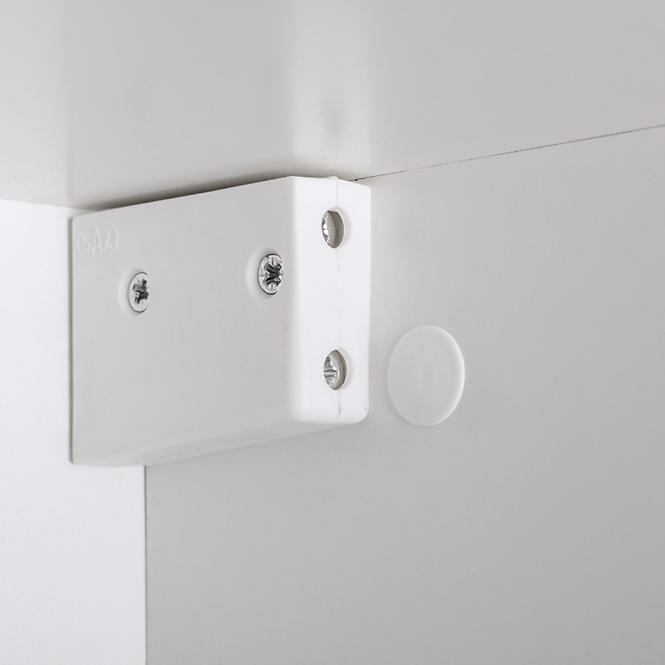 Wohnwand Switch Glass+Led Xi Weiß