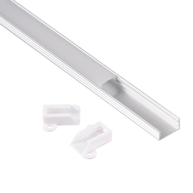 Aluminiumprofil für LED-Streifen, Länge 1 m, Farbe: Satin 