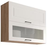Küchenzeile Smart  42G Sonoma/weiße Matte