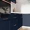 Küchenzeile Adele W80grf/2 Sd Marineblau Matt/ Weiß,4