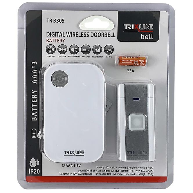 Batteriebetriebene drahtlose Türklingel  TR B305