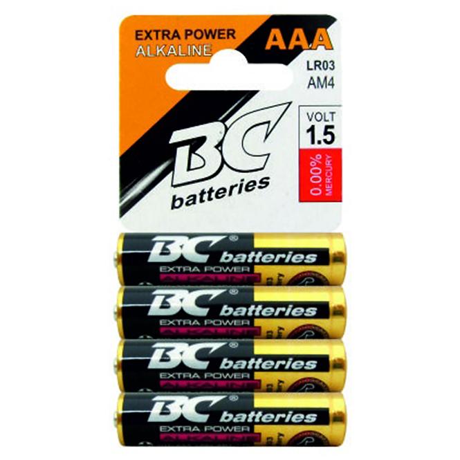 Batterie AAA Alkaline Micro   1,5V BCLR03  4Stk