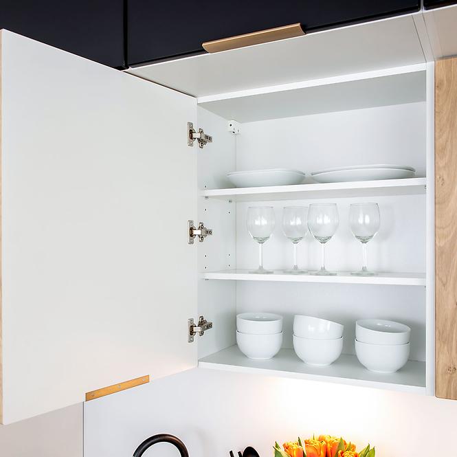 Küchenzeile Denis D15 Cargo + Korb Eiche London/Weiß