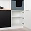 Küchenzeile Denis Ws80 Schwarz Mat Continental/Weiß,8