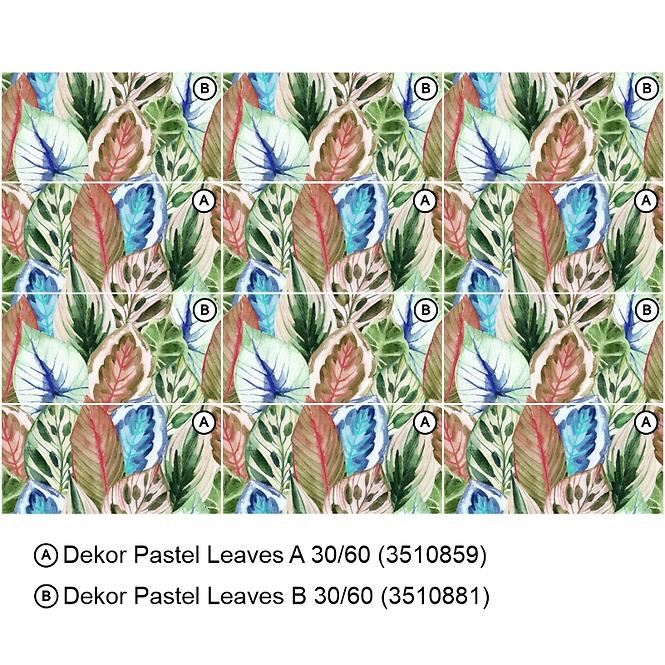 Dekorfliese Pastel Leaves B 30/60