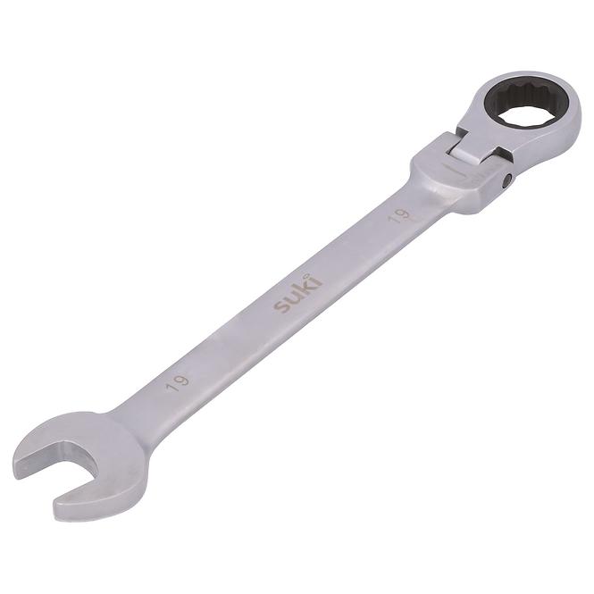 Ringratschenschlüssel schwenkbar flach 19 mm