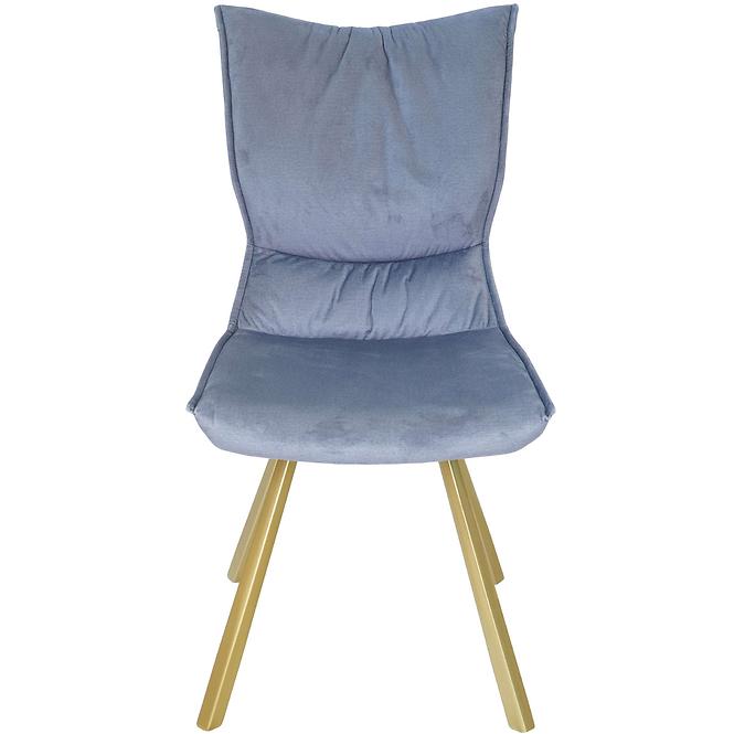 Stuhl Porto Monolith grau/Füße golden
