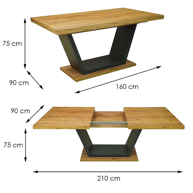 Tisch ST-11 160x90+50 graphit