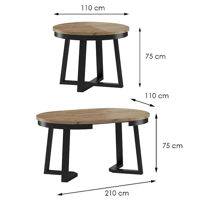 Tisch ST-17 110+2x50 wotan