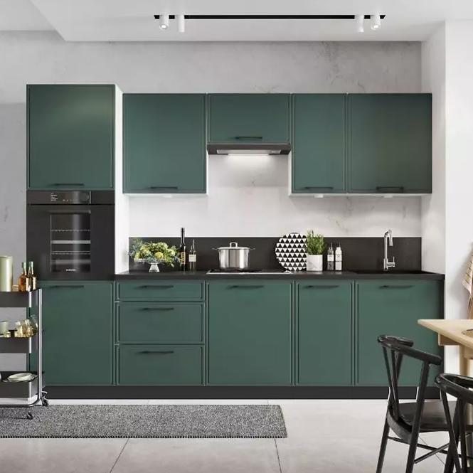 Küchenzeile Emily Ws80 grün matt
