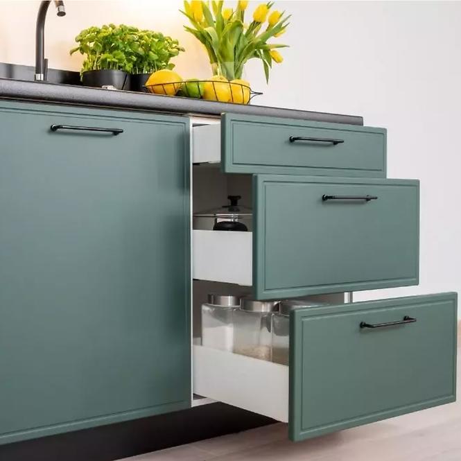 Küchenzeile Emily Ws60 Pl grün matt