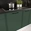 Küchenzeile Emily W60/68 Slim Pl mit schwarzer haube grün,5