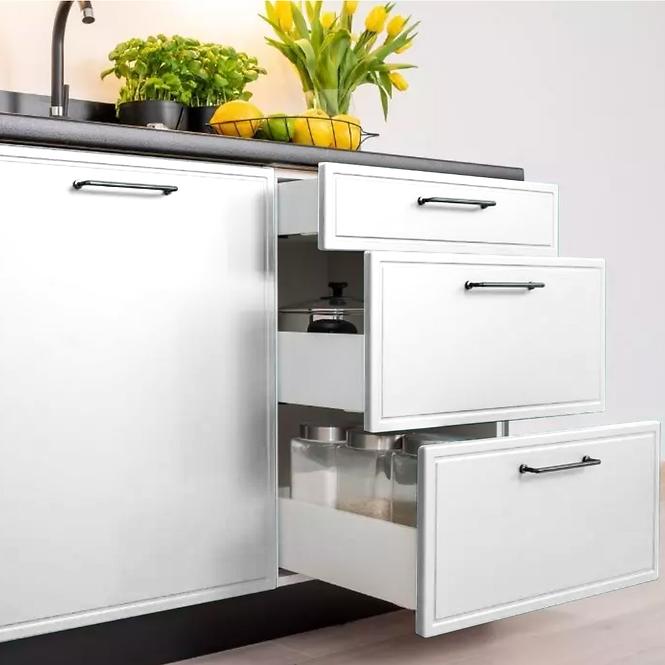 Küchenzeile Emily W80okgr / 560 weiß matt