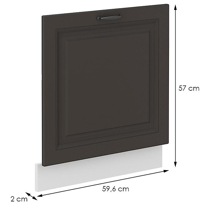 Türen für Einbauspülmaschine STILO graphit matt/weiß 570x596