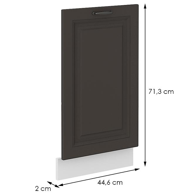 Türen für Einbauspülmaschine STILO graphit matt/weiß 713x446