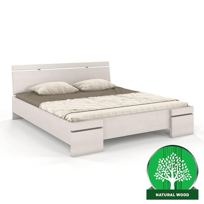 Bett aus buche Skandica Sparta maxi 160x200 cm. weiß