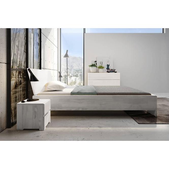 Bett aus kiefernholz Skandica Vestre maxi 120x200 weiß
