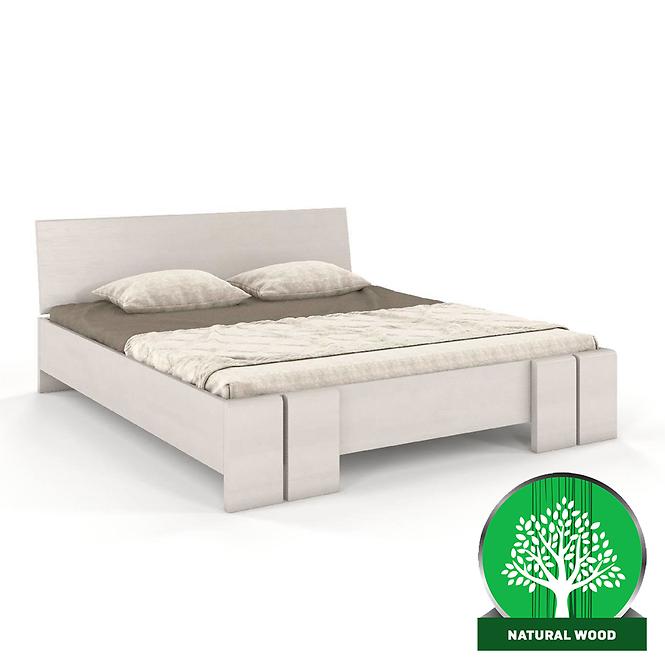 Bett aus kiefernholz Skandica Vestre maxi 140x200 weiß