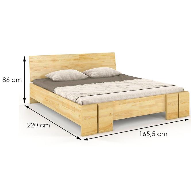 Bett aus kiefernholz Skandica Vestre maxi 160x200 natürlich