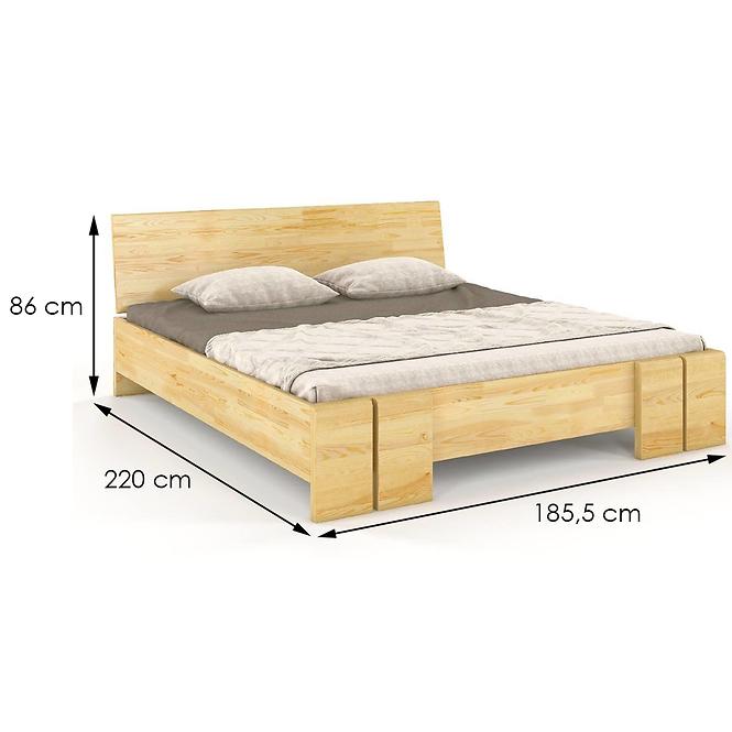Bett aus kiefernholz Skandica Vestre maxi 180x200 natürlich