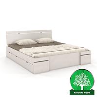 Bett aus kiefernholz Skandica Sparta maxi+schublade 140x200 weiß