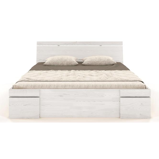 Bett aus kiefernholz Skandica Sparta maxi+schublade 140x200 weiß