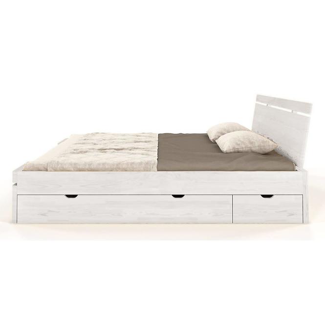 Bett aus kiefernholz Skandica Sparta maxi+schublade 160x200 weiß
