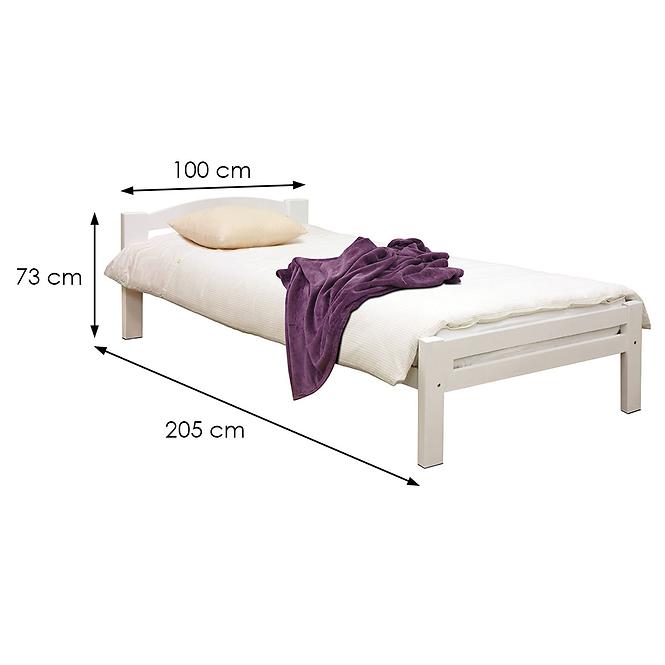 Bett aus buche Lux 200x90 white