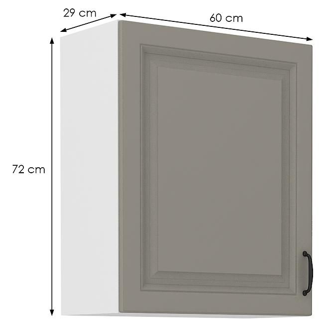 Küchenschrank Stilo claygrey/weiß 60G-72 1F