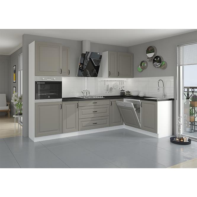 Küchenschrank Stilo claygrey/weiß 45G-72 1F