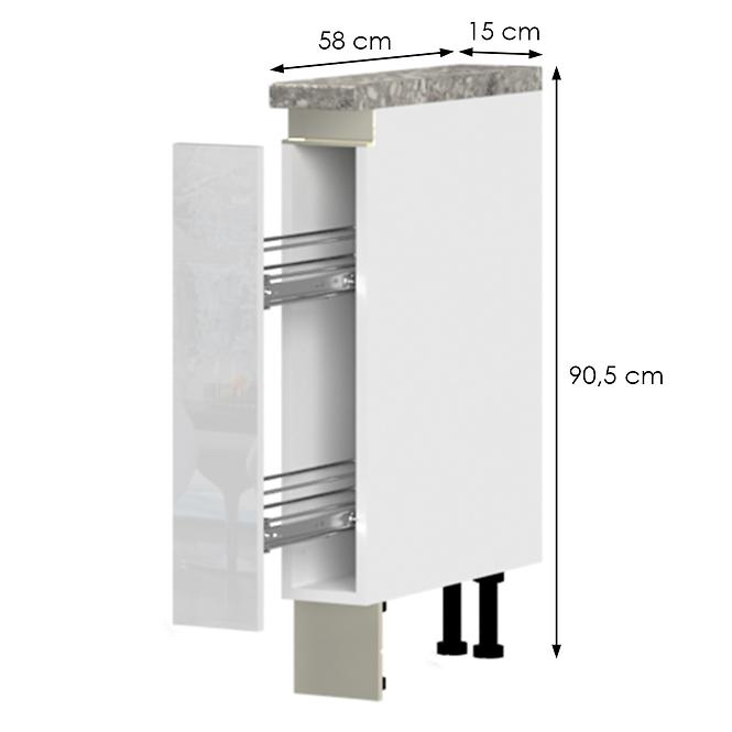 Küchenschrank Infinity R-15-1K/5 Crystal White