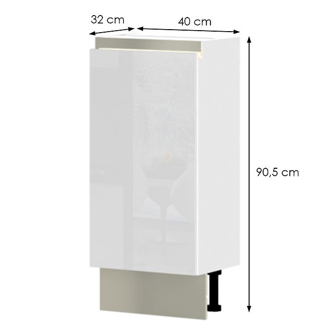 Küchenschrank Infinity R3-40-1K/5 Crystal White