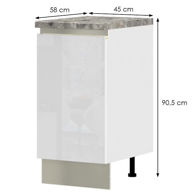Küchenschrank Infinity R-45-1K/5 Crystal White