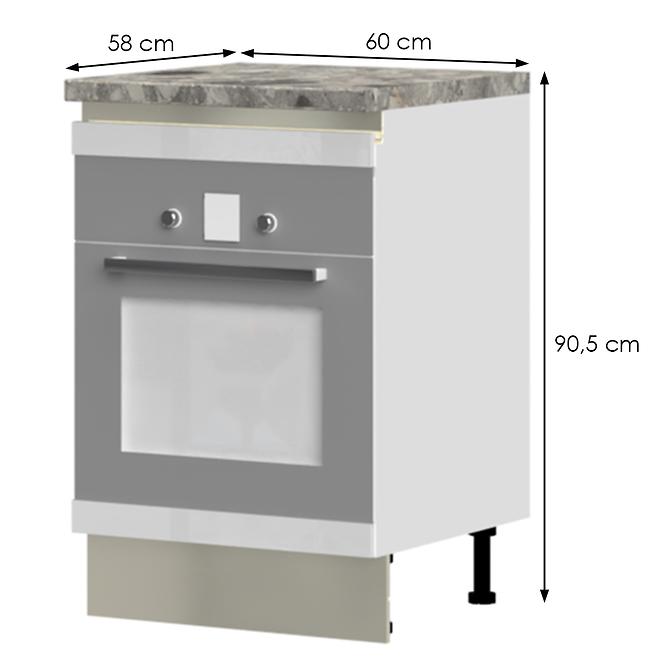Küchenschrank Infinity R-60-R/5 Crystal White