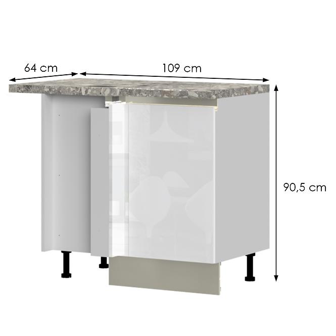 Küchenschrank Infinity R-UG-1KL/5 Crystal White