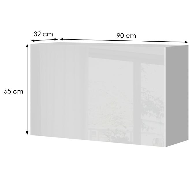 Küchenschrank Infinity V5-90-1KP/5 Crystal White