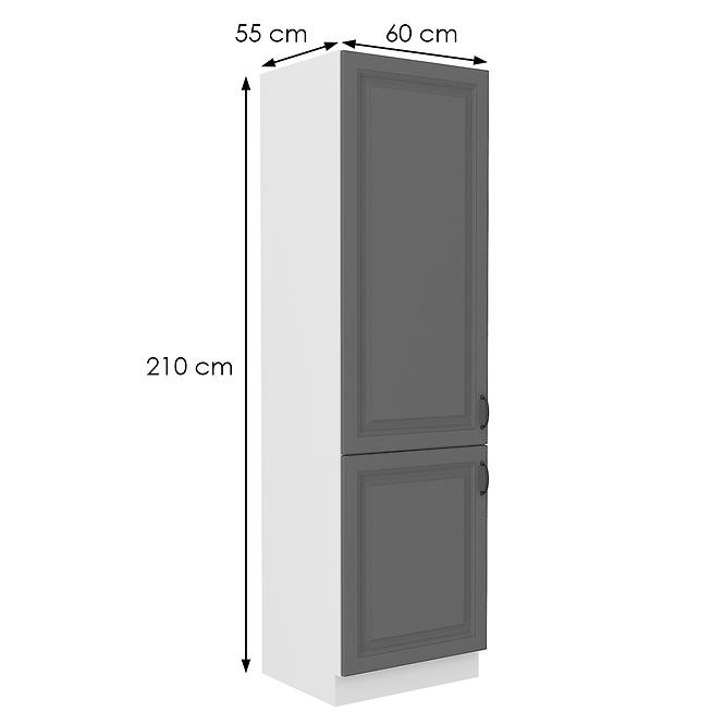 Küchenschrank Stilo dustgrey/weiß 60DK-210 2F
