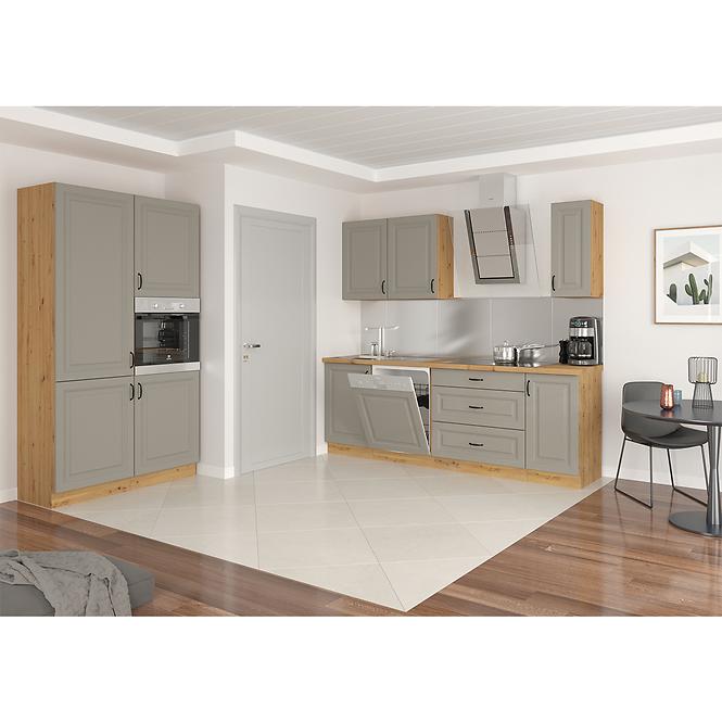 Türen für Einbauspülmaschine Küchenschrank Stilo claygrey/artisan 570x596