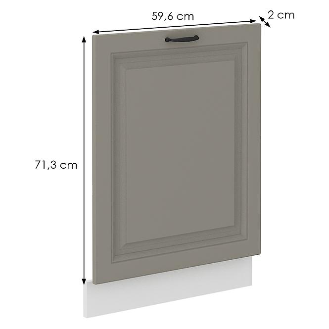 Türen für Einbauspülmaschine Küchenschrank Stilo claygrey/weiß 713x596
