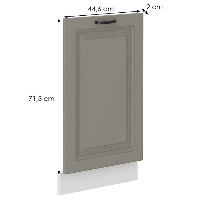 Türen für Einbauspülmaschine Küchenschrank Stilo claygrey/weiß 713x446